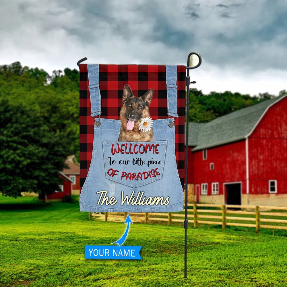 Personalized Dog Flags, German Shepherd Custom House Flag, Custom Dog Garden Flags, Dog Flags Outdoor, Garden Flags Dogs, Dog House Flags