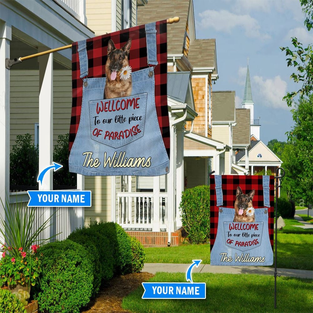 Personalized Dog Flags, German Shepherd Custom House Flag, Custom Dog Garden Flags, Dog Flags Outdoor, Garden Flags Dogs, Dog House Flags