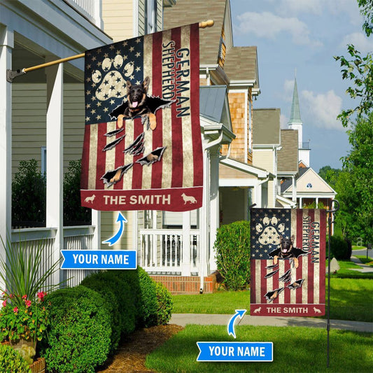 Personalized Dog Flags, German Shepherd Flag, Dog Flags Outdoor, Dog Gifts For Owners, Garden Flags Dogs, Dog House Flags