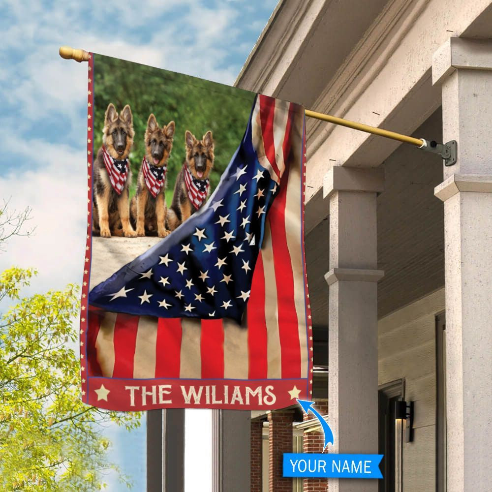 Personalized Dog Flags, German Shepherd Flag, Dog Flags Outdoor, Garden Flags Dogs, Dog House Flags