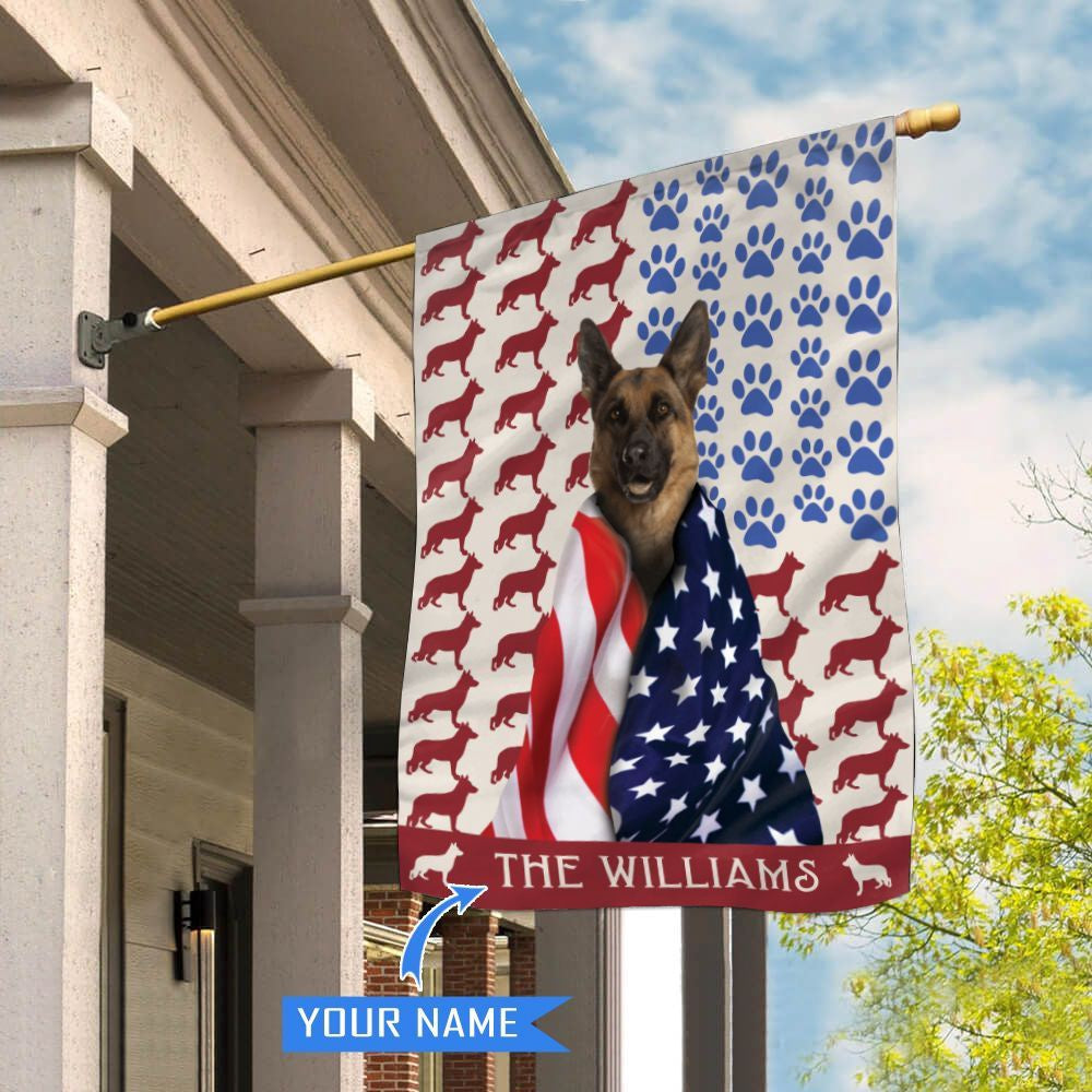 Personalized Dog Flags, German Shepherd Flag, Gift For Dog Lovers, Garden Flags Dogs, Dog House Flags