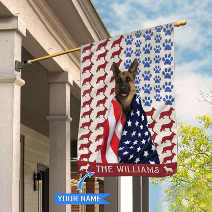 Personalized Dog Flags, German Shepherd Flag, Gift For Dog Lovers, Garden Flags Dogs, Dog House Flags