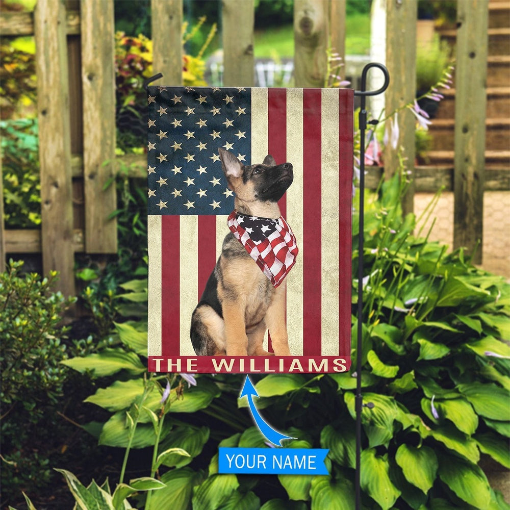 Personalized Dog Flags, German Shepherd Garden Flag, Dog Flags Outdoor, Garden Flags Dogs, Dog House Flags