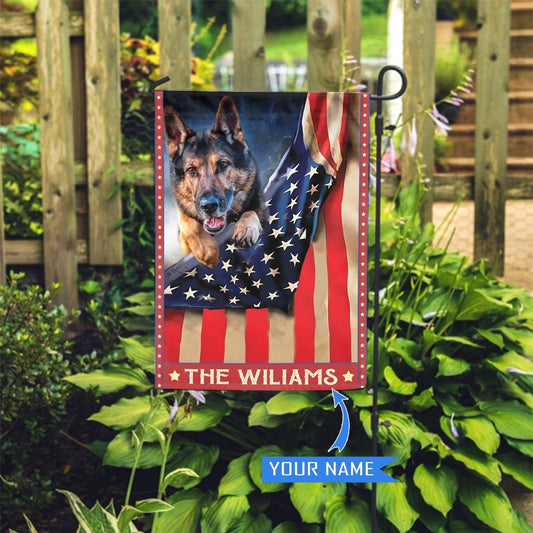 Personalized Dog Flags, German Shepherd Garden Flag, Garden Flags Dogs, Dog House Flags