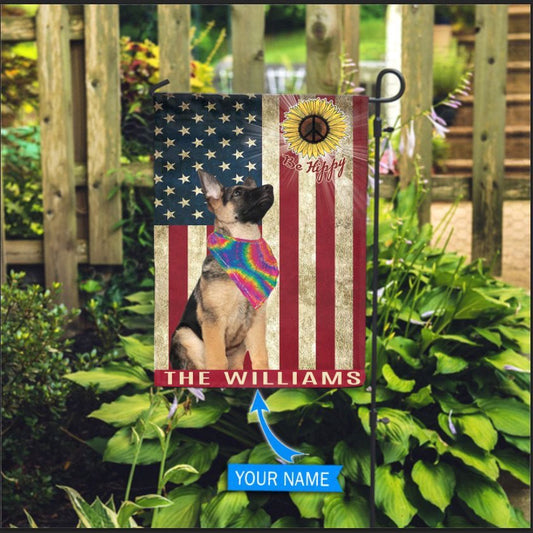 Personalized Dog Flags, German Shepherd Hippie Flag, Custom Dog Garden Flags, Dog Flags Outdoor, Garden Flags Dogs, Dog House Flags