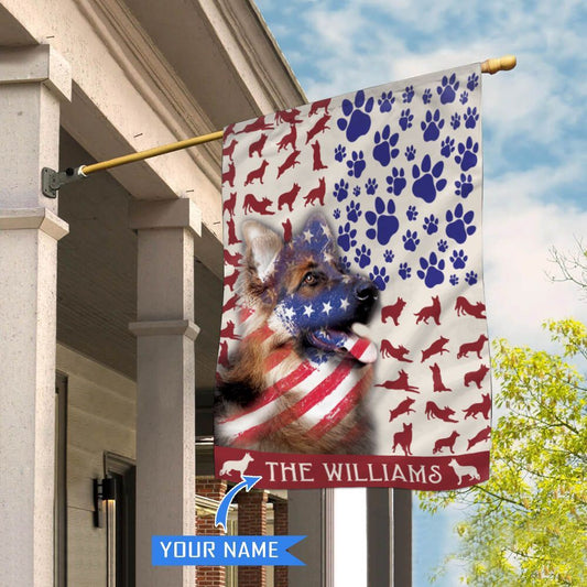 Personalized Dog Flags, German Shepherd House Flag, Dog Flags Outdoor, Garden Flags Dogs, Dog House Flags