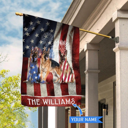 Personalized Dog Flags, German Shepherd House Flag, Dog Flags Outdoor, Outdoor Decor, Garden Flags Dogs, Dog House Flags