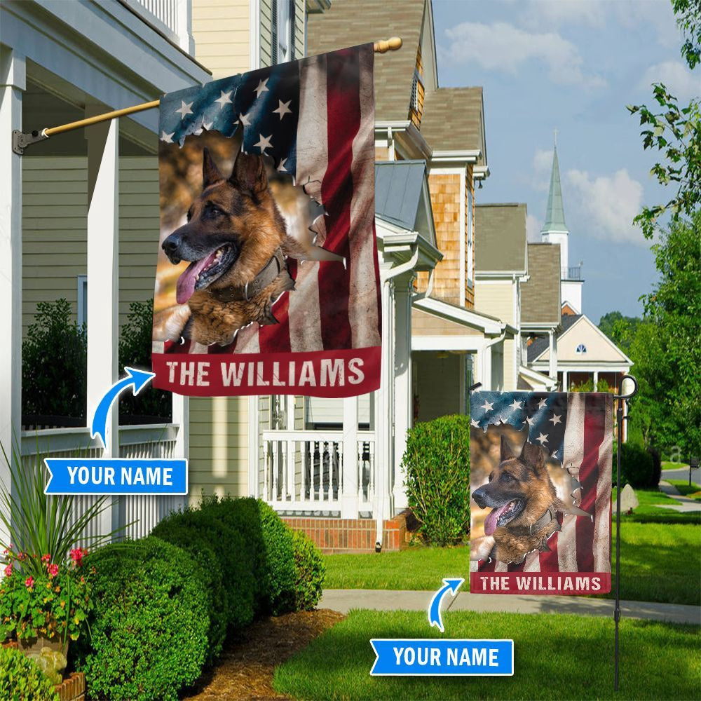 Personalized Dog Flags, German Shepherds Flag, Garden Flags Dogs, Dog House Flags