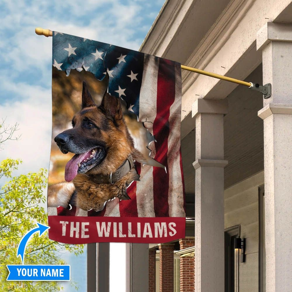 Personalized Dog Flags, German Shepherds Flag, Garden Flags Dogs, Dog House Flags