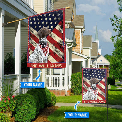 Personalized Dog Flags, German Shorthaired Pointer Flag, Custom Dog Garden Flags, Dog Flags Outdoor, Garden Flags Dogs, Dog House Flags