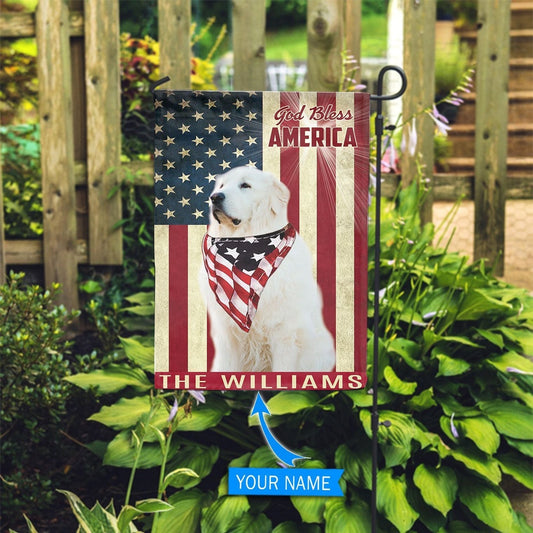 Personalized Dog Flags, Great Pyrenees God Bless Garden Flag, Custom Dog Garden Flags, Dog Flags Outdoor, Garden Flags Dogs, Dog House Flags