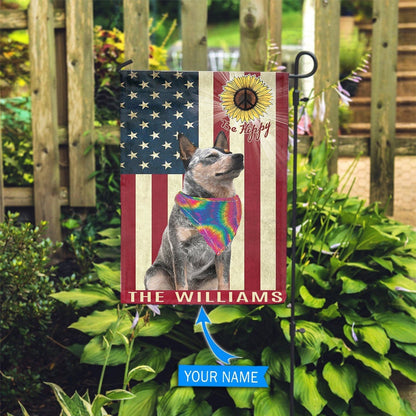 Personalized Dog Flags, Heeler Hippie Flag, Custom Dog Garden Flags, Dog Flags Outdoor, Garden Flags Dogs, Dog House Flags
