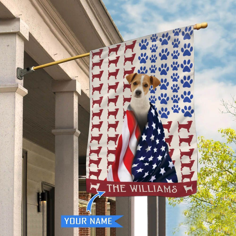 Personalized Dog Flags, Jack Russell Terrier Flag, Dog Flags Outdoor, Outdoor Decor, Garden Flags Dogs, Dog House Flags