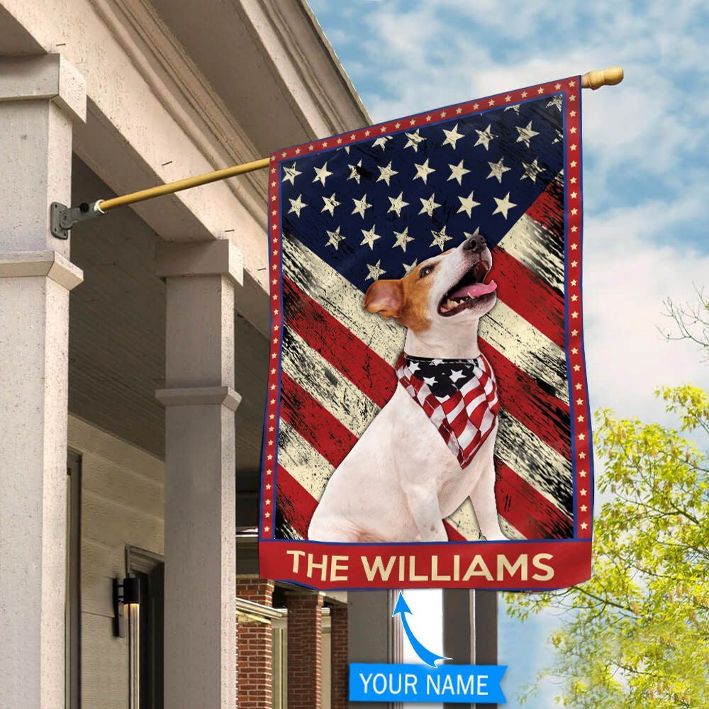 Personalized Dog Flags, Jack Russell Terrier Garden Flag, Garden Flags Dogs, Dog House Flags