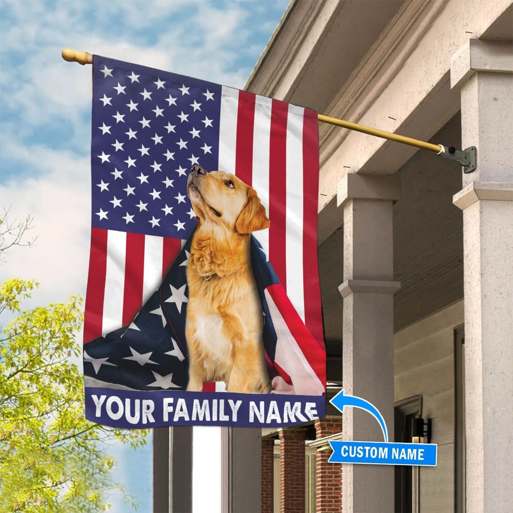 Personalized Dog Flags, Labrador Retriever American Cloak Flag, Dog Flags Outdoor, Garden Flags Dogs, Dog House Flags