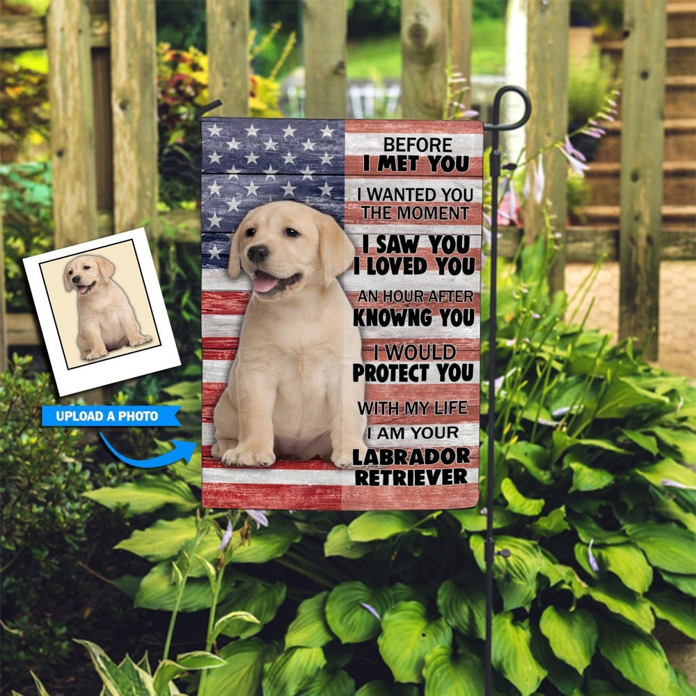 Personalized Dog Flags, Labrador Retriever Custom Flag, Garden Flags Dogs, Dog House Flags