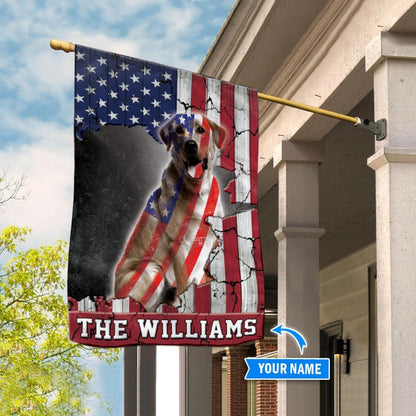 Personalized Dog Flags, Labrador Retriever Custom House Flag, Garden Flags Dogs, Dog House Flags