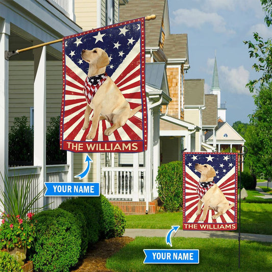 Personalized Dog Flags, Labrador Retriever Flag, Garden Flags Dogs, Dog House Flags