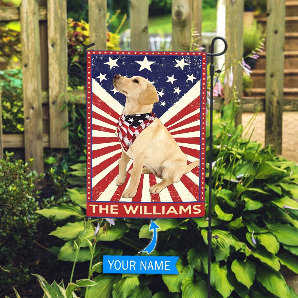 Personalized Dog Flags, Labrador Retriever Flag, Garden Flags Dogs, Dog House Flags