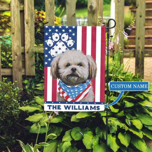 Personalized Dog Flags, Lhasa Apso Garden Flag, Garden Flags Dogs, Dog House Flags
