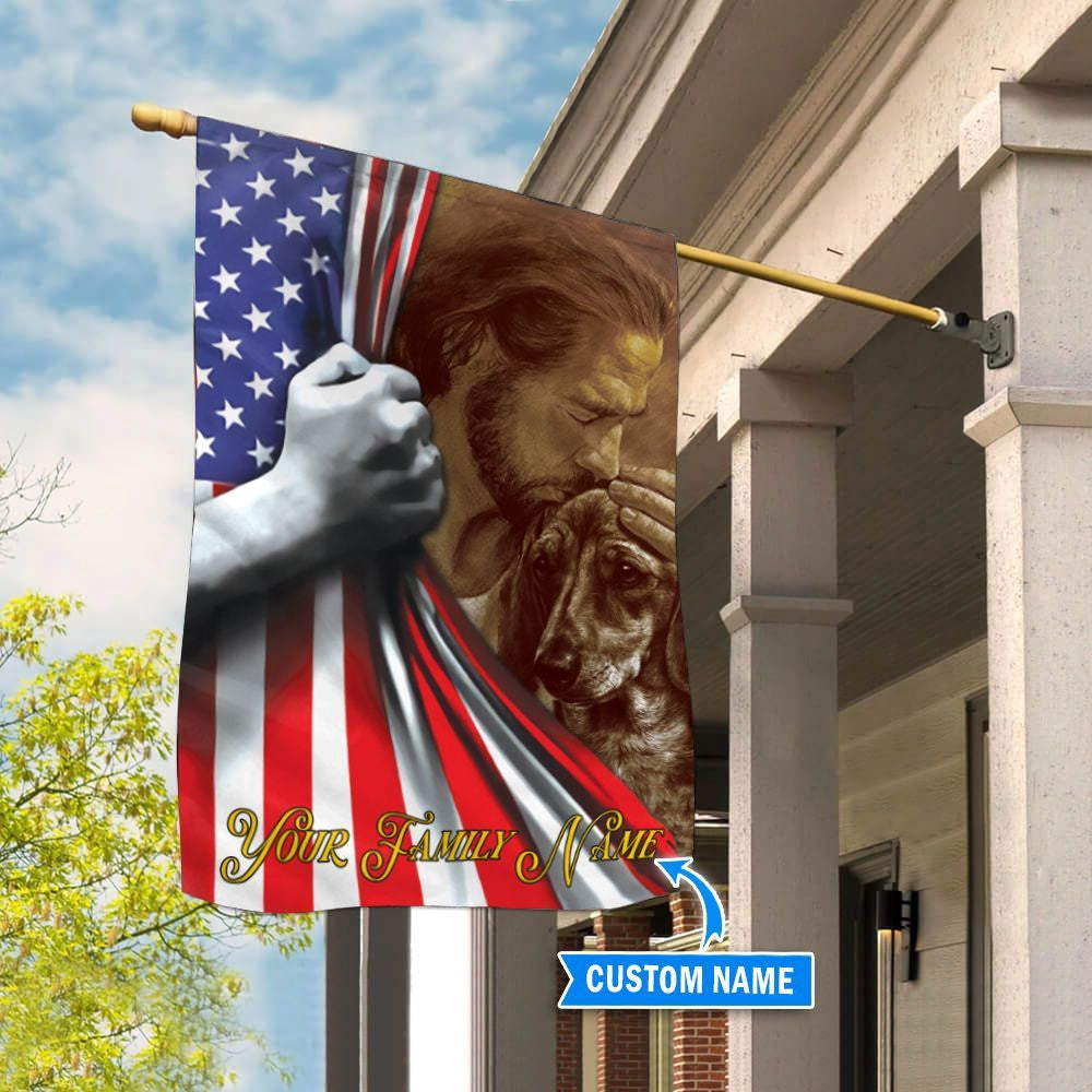 Personalized Dog Flags, Love For Dachshunds Flag, Dog Flags Outdoor, Outdoor Decor, Garden Flags Dogs, Dog House Flags