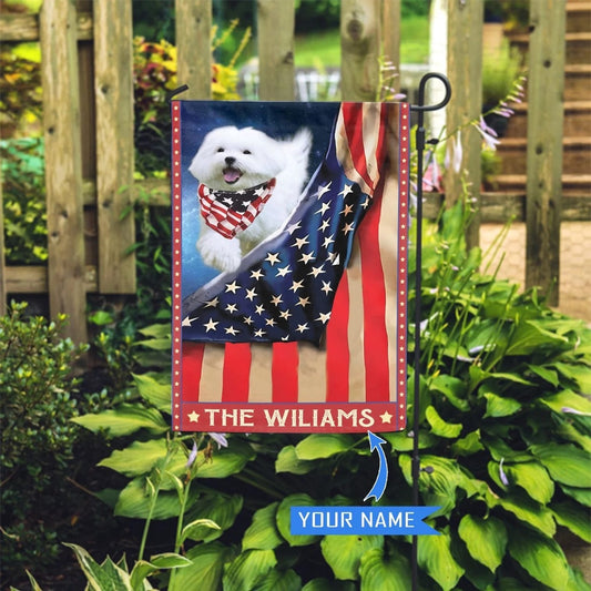 Personalized Dog Flags, Maltese Garden Flag, Garden Flags Dogs, Dog House Flags