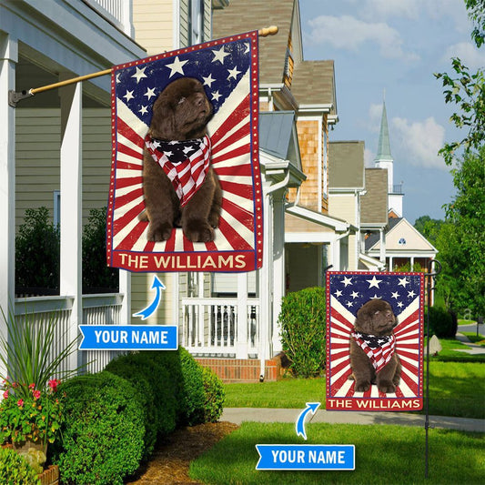 Personalized Dog Flags, Newfoundland Garden Flag-House Flag, Garden Flags Dogs, Dog House Flags