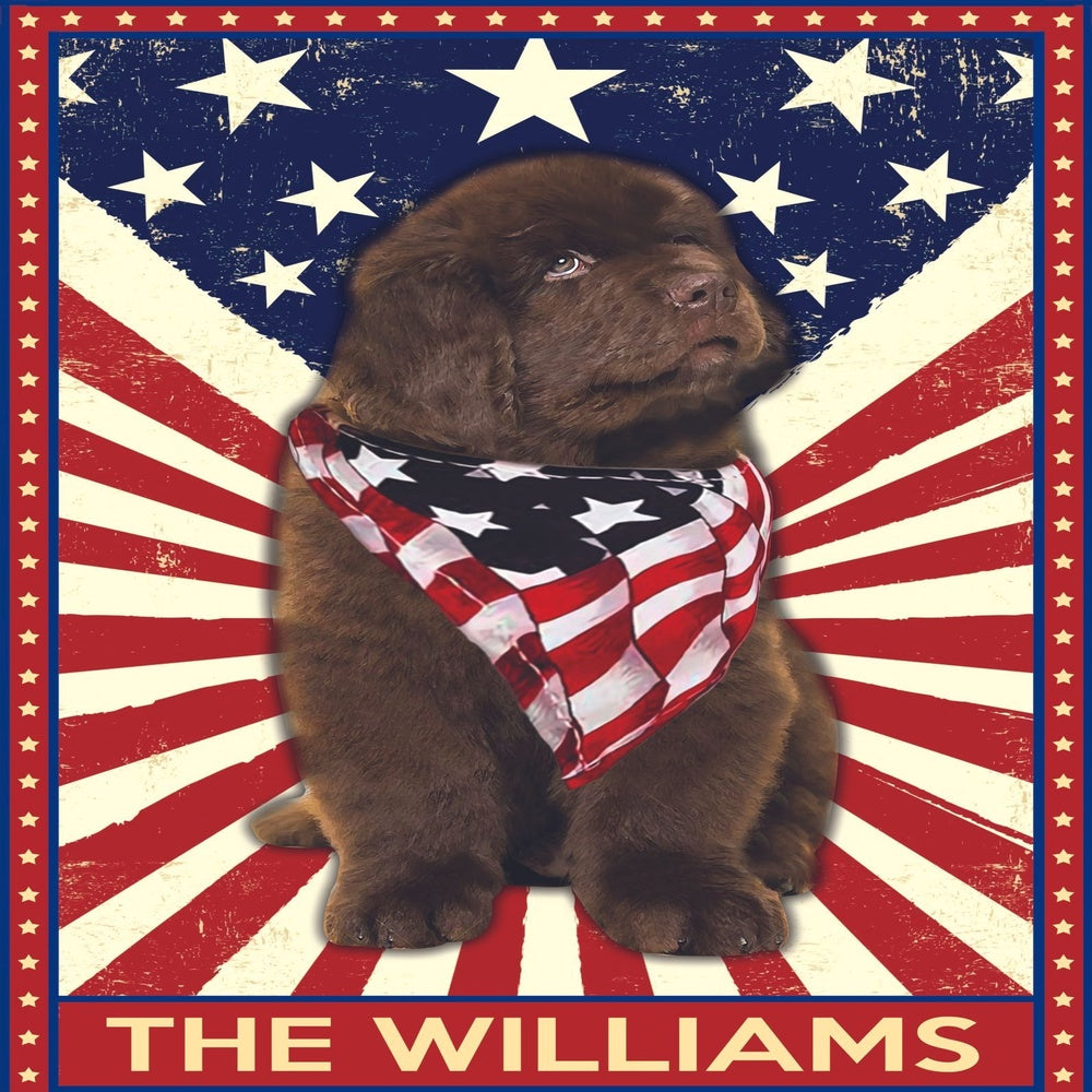 Personalized Dog Flags, Newfoundland Garden Flag-House Flag, Garden Flags Dogs, Dog House Flags