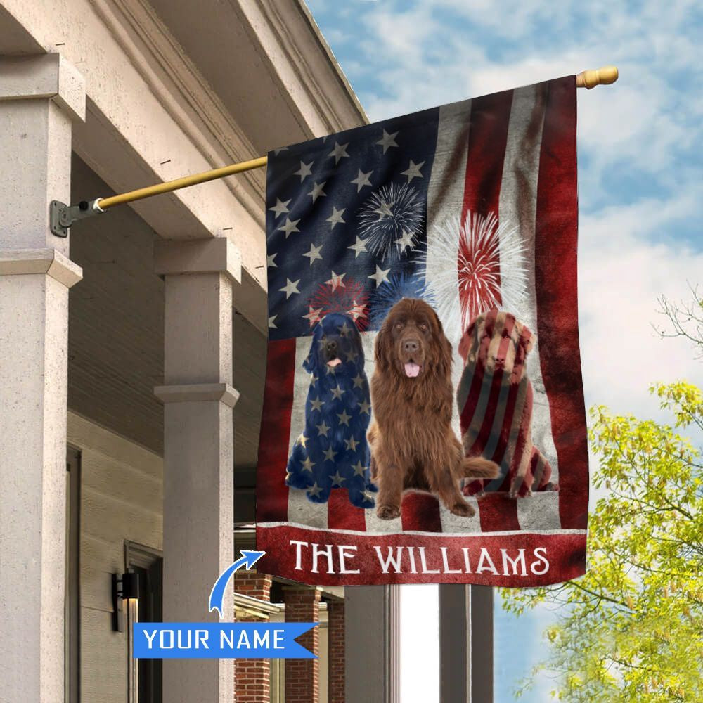Personalized Dog Flags, Newfoundland House Flag, Dog Flags Outdoor, Garden Flags Dogs, Dog House Flags