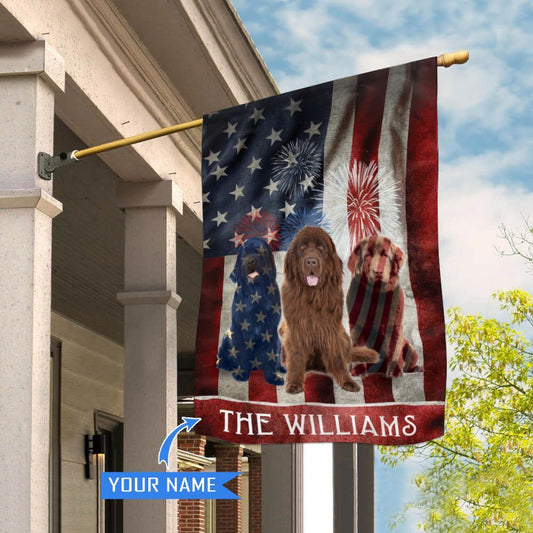 Personalized Dog Flags, Newfoundland House Flag, Dog Flags Outdoor, Garden Flags Dogs, Dog House Flags