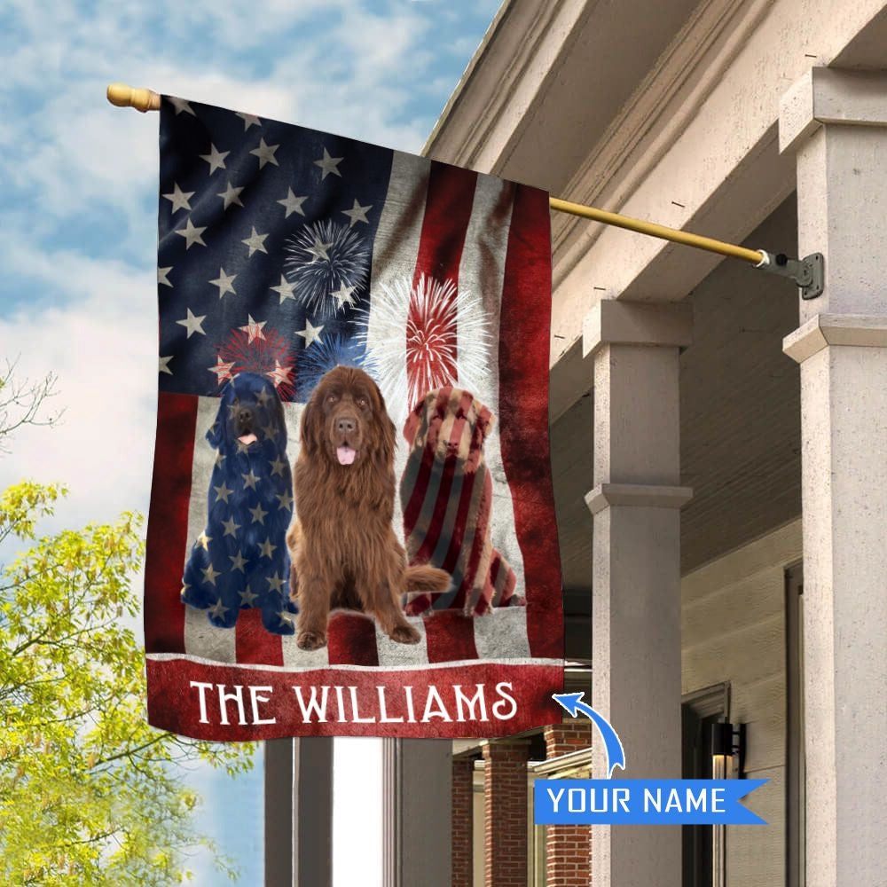 Personalized Dog Flags, Newfoundland House Flag, Dog Flags Outdoor, Garden Flags Dogs, Dog House Flags