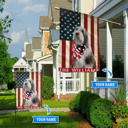 Personalized Dog Flags, Old English Sheepdog Custom House Flag, Garden Flags Dogs, Dog House Flags