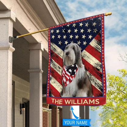 Personalized Dog Flags, Old English Sheepdog Flag, Garden Flags Dogs, Dog House Flags