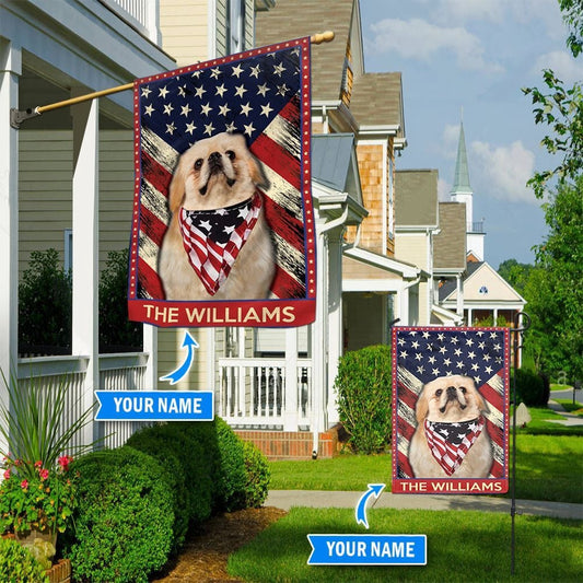 Personalized Dog Flags, Pekingese Flag, Garden Flags Dogs, Dog House Flags