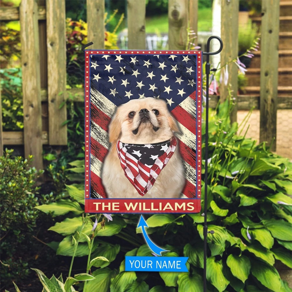 Personalized Dog Flags, Pekingese Flag, Garden Flags Dogs, Dog House Flags