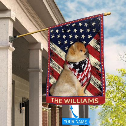Personalized Dog Flags, Pomeranian Flag, Garden Flags Dogs, Dog House Flags