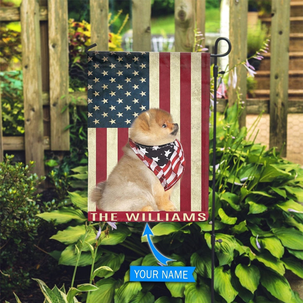 Personalized Dog Flags, Pomeranian Garden Flag, Dog Flags Outdoor, Garden Flags Dogs, Dog House Flags