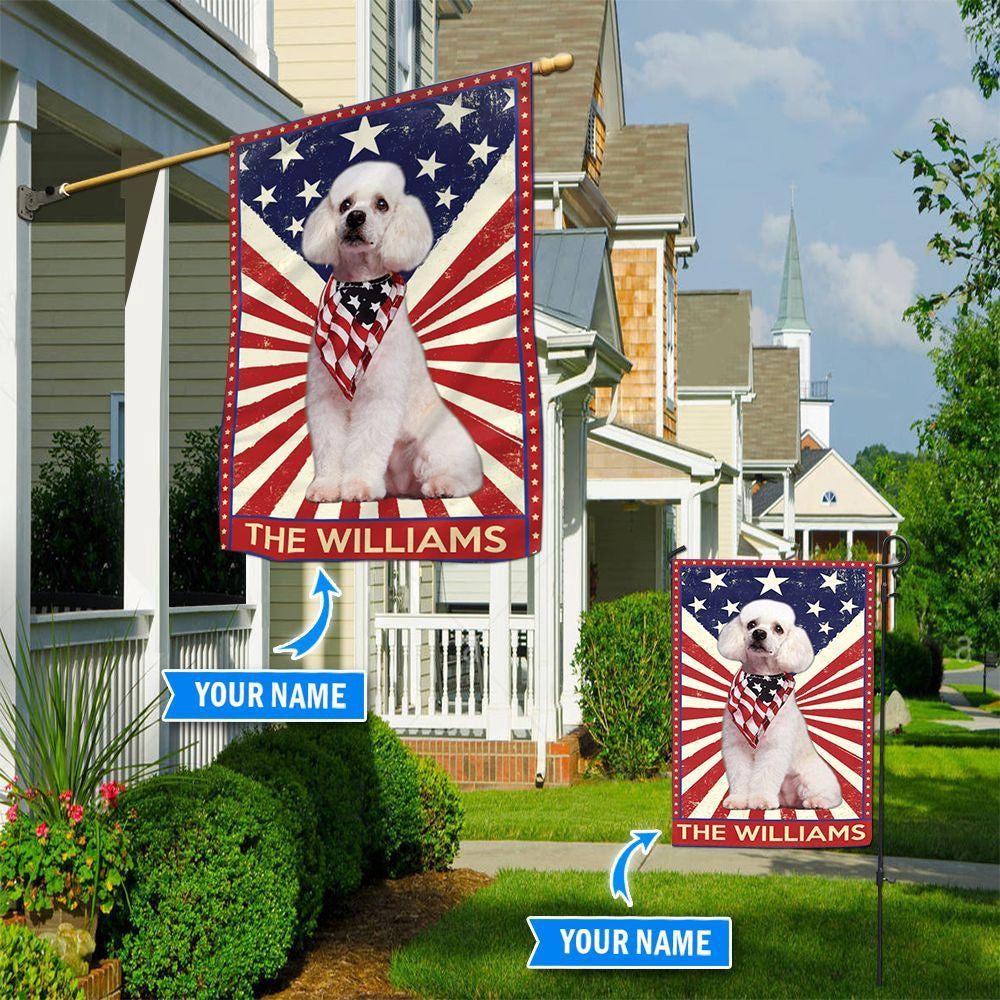 Personalized Dog Flags, Poodle Flag, Garden Flags Dogs, Dog House Flags