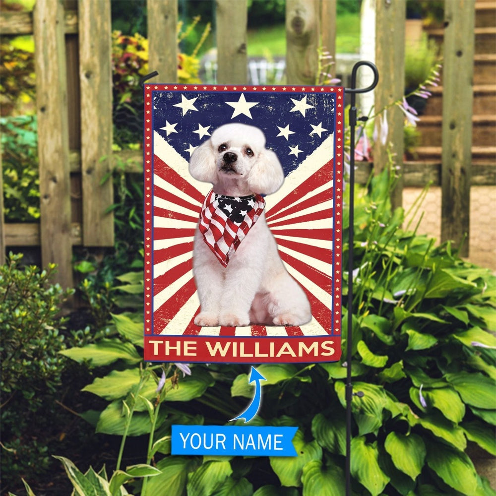 Personalized Dog Flags, Poodle Flag, Garden Flags Dogs, Dog House Flags