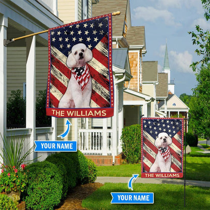 Personalized Dog Flags, Poodle Garden Flag, Garden Flags Dogs, Dog House Flags