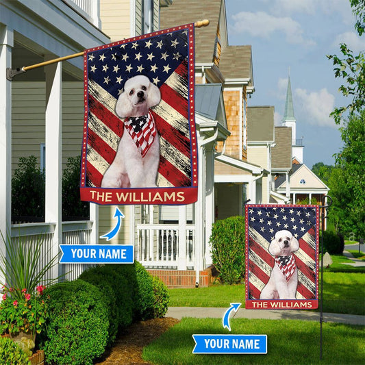 Personalized Dog Flags, Poodle Garden Flag, Garden Flags Dogs, Dog House Flags
