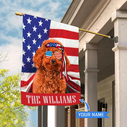 Personalized Dog Flags, Poodle House Flag, Garden Flags Dogs, Dog House Flags