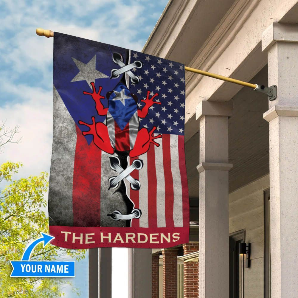 Personalized Dog Flags, Puerto Rico Flag, Garden Flags Dogs, Dog House Flags