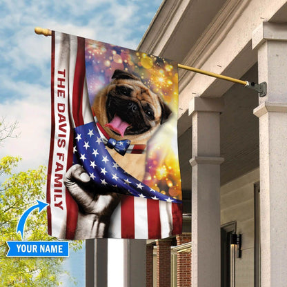 Personalized Dog Flags, Pug House Flag, American Flag Dog, Garden Flags Dogs, Dog House Flags