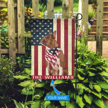 Personalized Dog Flags, Red Boston Terrier Flag, Dog Flags Outdoor, Garden Flags Dogs, Dog House Flags
