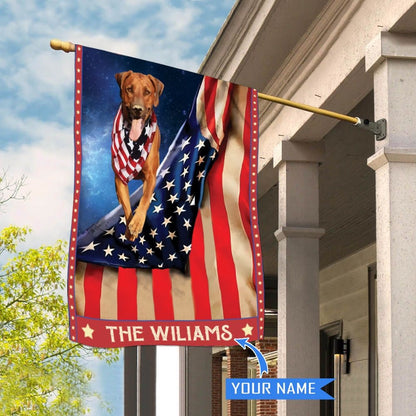 Personalized Dog Flags, Rhodesian Ridgeback House Flag, Dog Flags Outdoor, Garden Flags Dogs, Dog House Flags