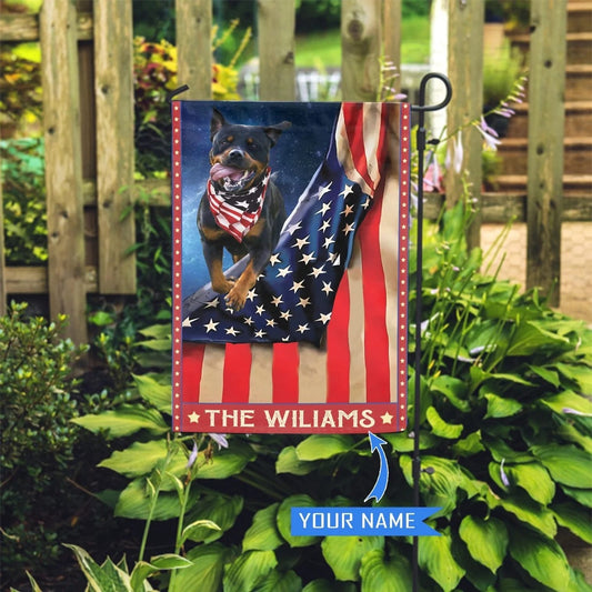 Personalized Dog Flags, Rottweiler Garden Flag, Dog American Flag, Garden Flags Dogs, Dog House Flags