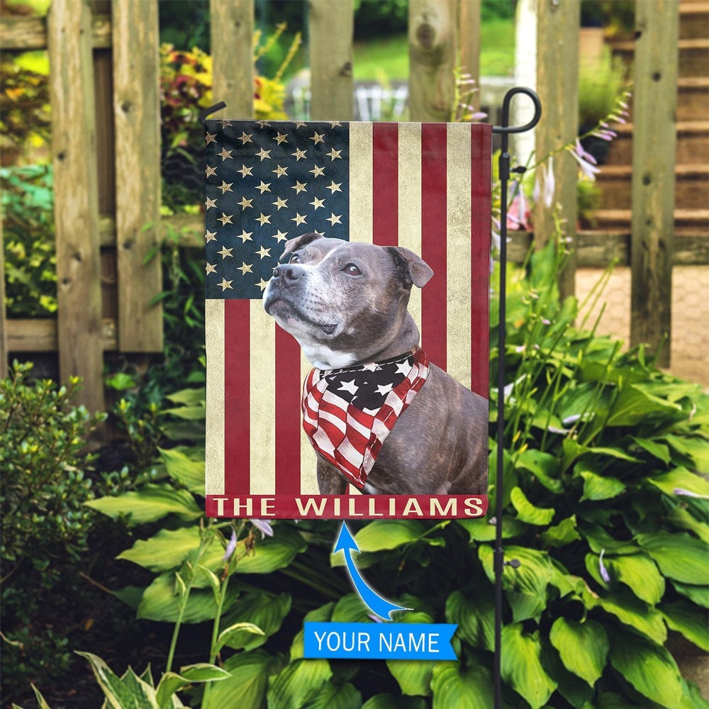Personalized Dog Flags, Staffordshire Bull Terrier Garden Flag, American Flag Dog, Garden Flags Dogs, Dog House Flags