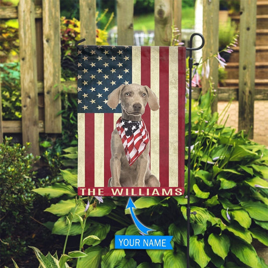 Personalized Dog Flags, Weimaraner Garden Flag, American Flag Dog, Garden Flags Dogs, Dog House Flags