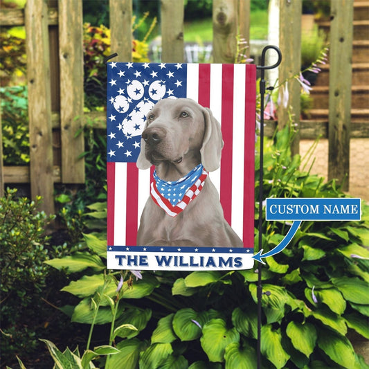 Personalized Dog Flags, Weimaraner Garden Flag, Garden Flags Dogs, Dog House Flags